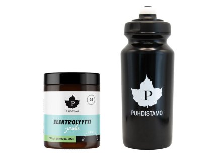 0.Electrolyte Powder 120g lemon lime Puhdistamo Sport Bottle