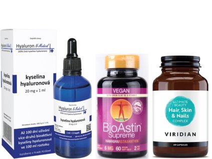 Set Rituál Mládí & Ochrany (Viridian + Hyaluron + Astaxanthin)