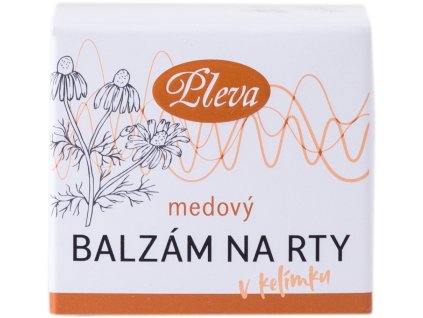 Pleva Medový balzám na rty v kelímku