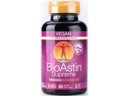 Havajský astaxanthin BioAstin Supreme 6 mg vegan Nutrex Hawaii