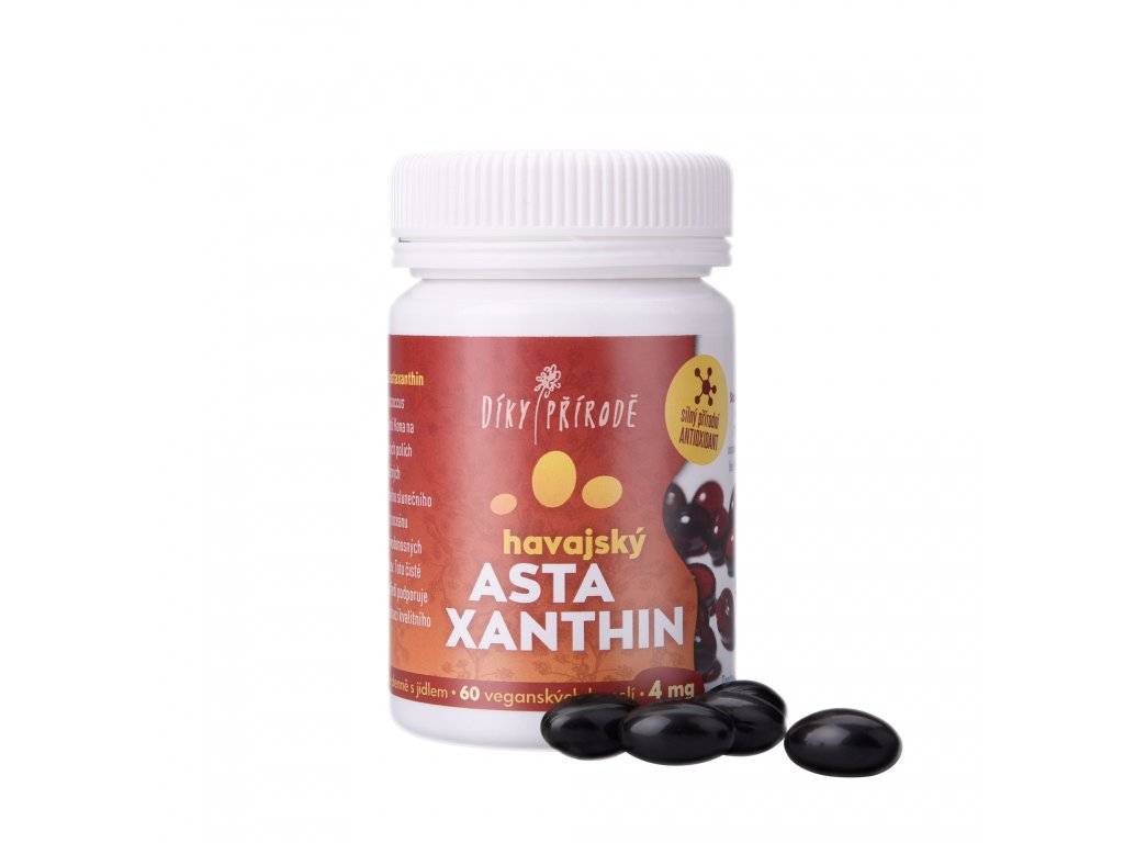DÍKY PŘÍRODĚ Havajský astaxanthin Vegan Balení: 6 mg astaxanthinu / 60 kapslí