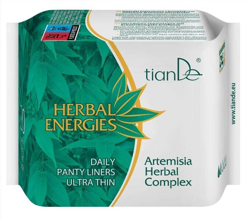 TianDe Super tenké slipové vložky s bylinným komplexem Artemisia