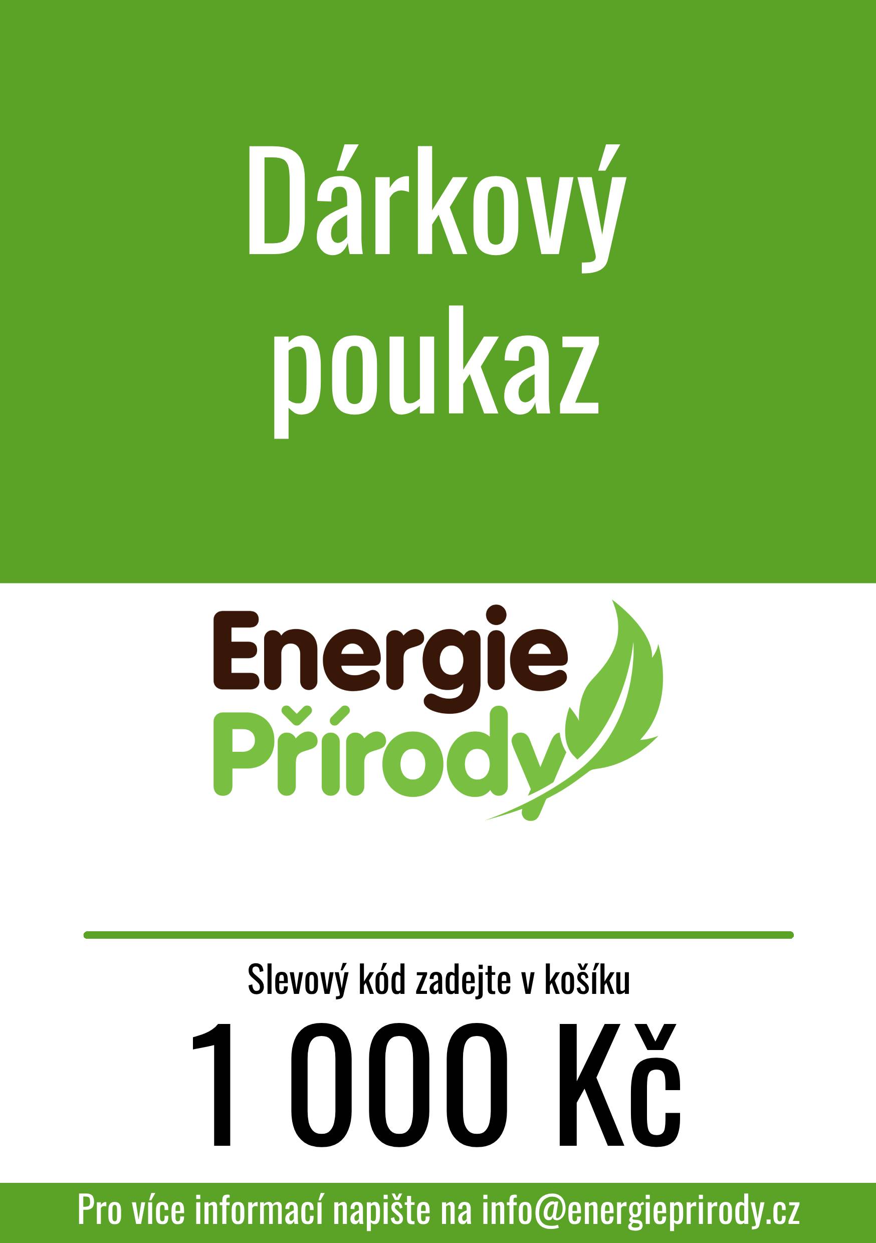 Levně Dárkový poukaz Hodnota: 1 000 Kč