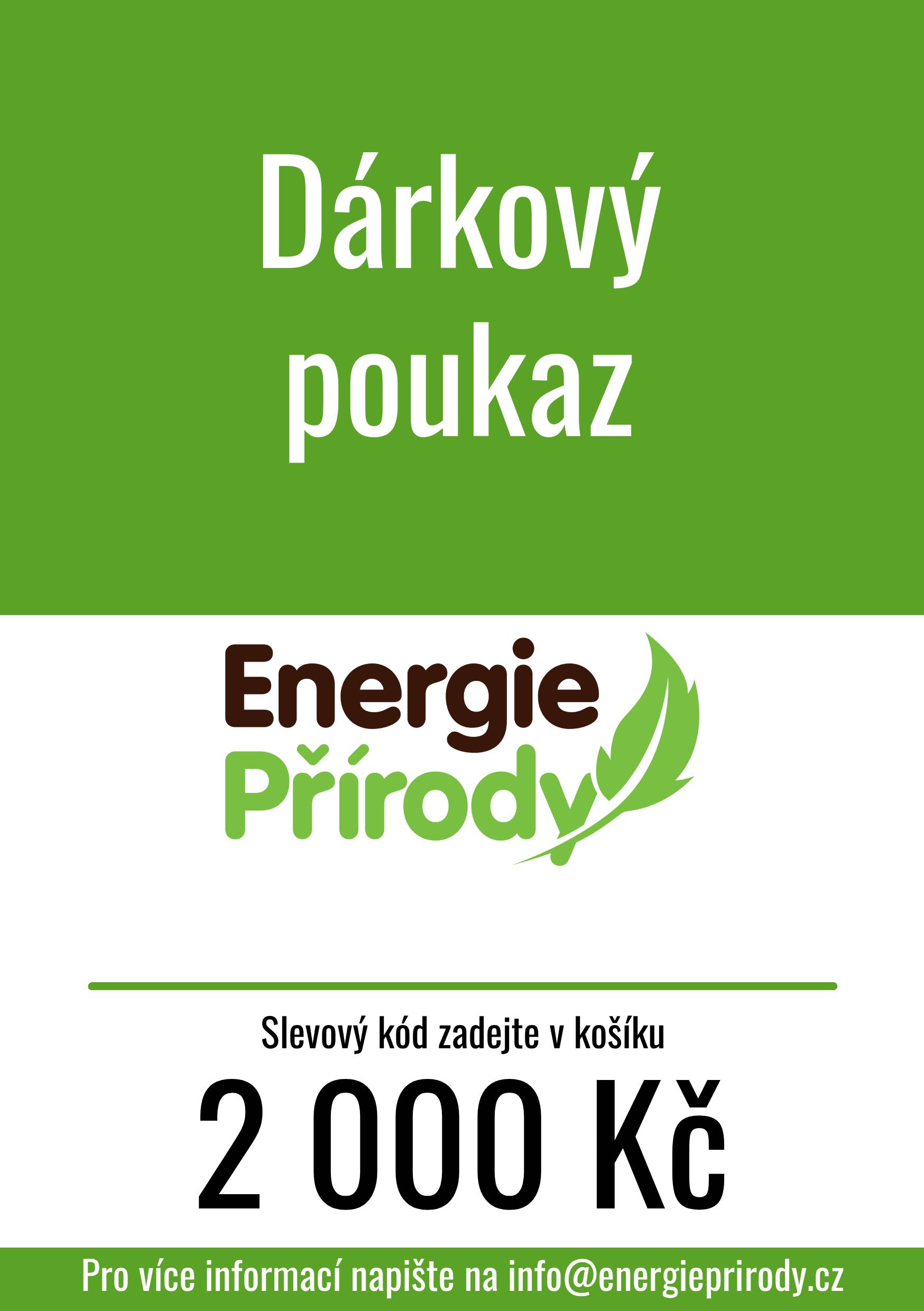 Levně Dárkový poukaz Hodnota: 2 000 Kč