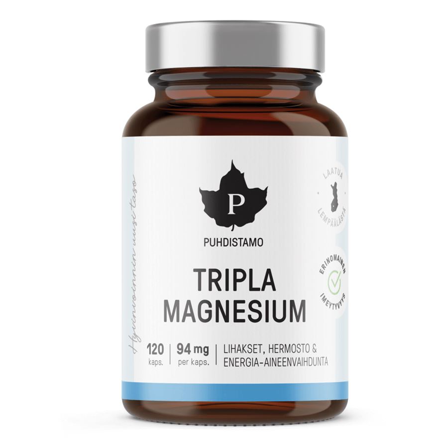Levně Puhdistamo Triple Magnesium Balení: 120 kapslí