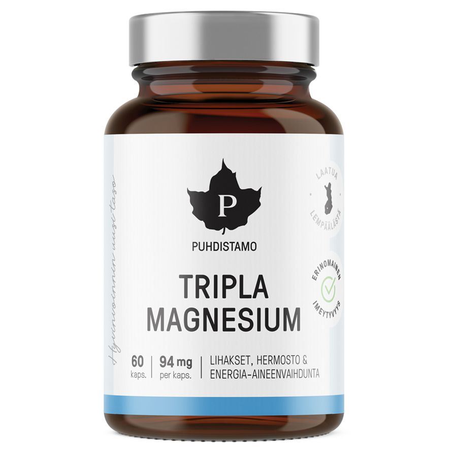 Levně Puhdistamo Triple Magnesium Balení: 60 kapslí