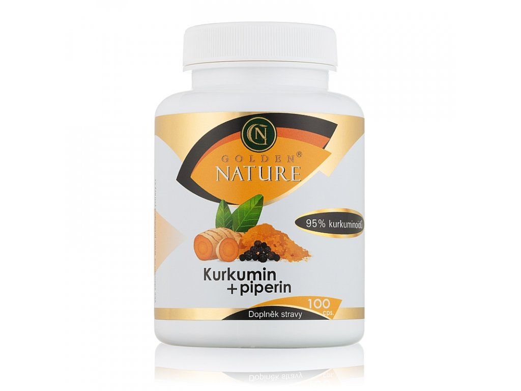 Levně Golden Nature Kurkumin + Piperin