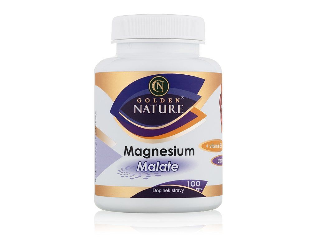 Levně Golden Nature Magnesium (Hořčík) Malate + Vitamin B6