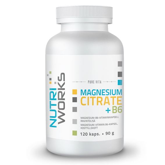 NutriWorks Magnesium Citrate + B6