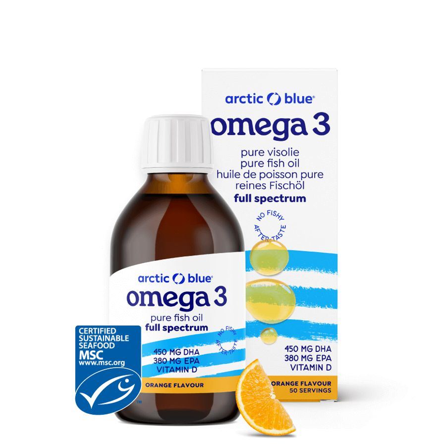 Arctic Blue Omega 3 150ml (450mg DHA, 380mg EPA & Vitamin D 400IU)