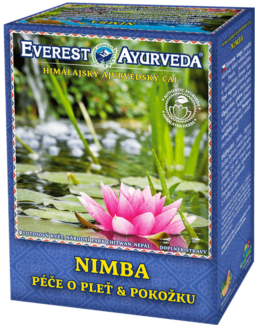 Everest Ayurveda NIMBA himalájský bylinný čaj účinný na regeneraci pokožky zvaný čistič krve 100 g