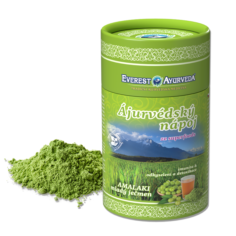 EVEREST AYURVEDA himalájský horký nápoj AMALAKI mladý ječmen