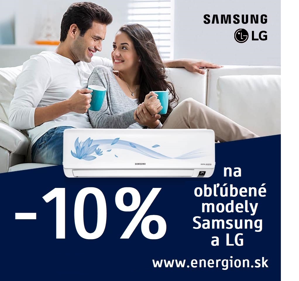 Klimatizácia Samsung a LG zľavy