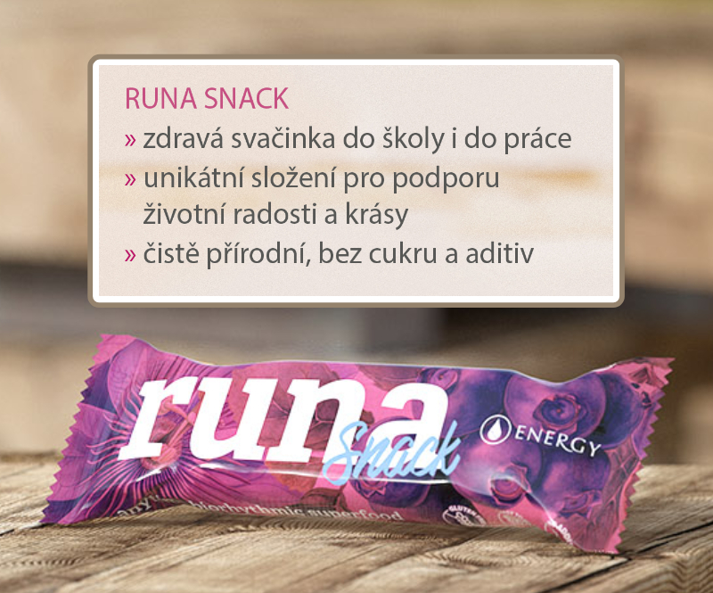 Runa snack - nutričně bohatá svačinka