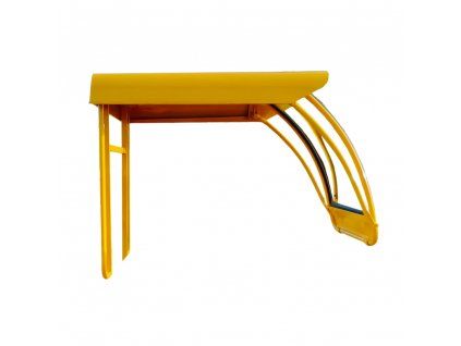 half roof and front windshield system yellow