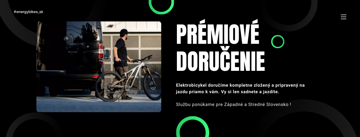 Prémiové doručenie elektrobicyklov