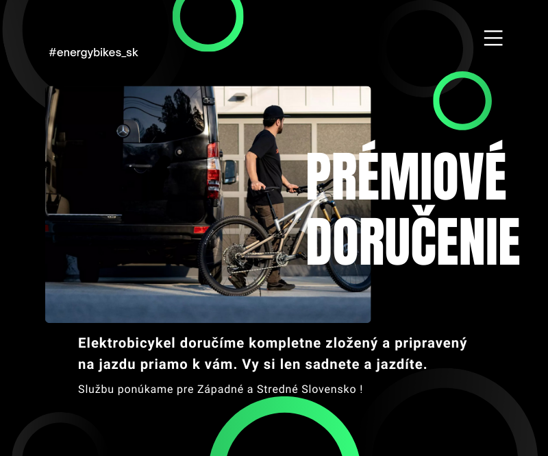 Prémiové doručenie elektrobicyklov
