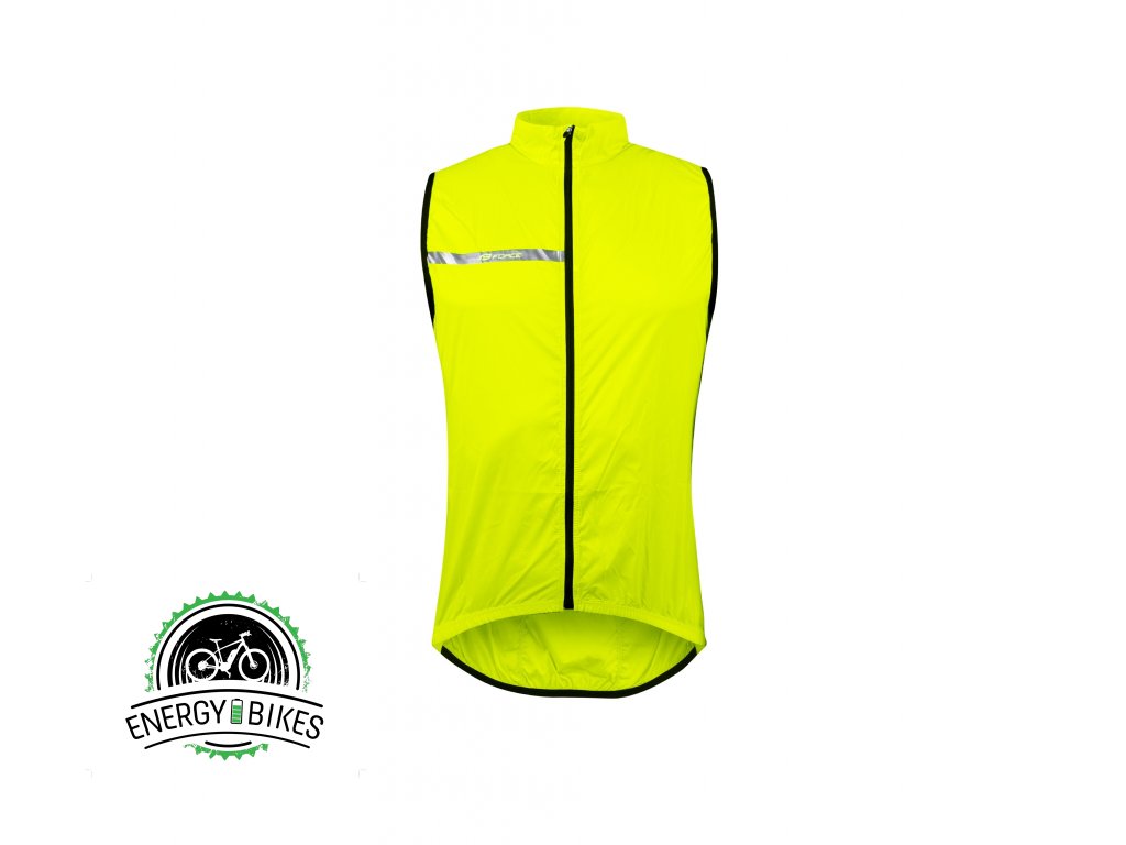 Detská vesta FORCE WINDPRO KID vetru odolná, fluo (farba Fluo, Veľkosť 128-140)