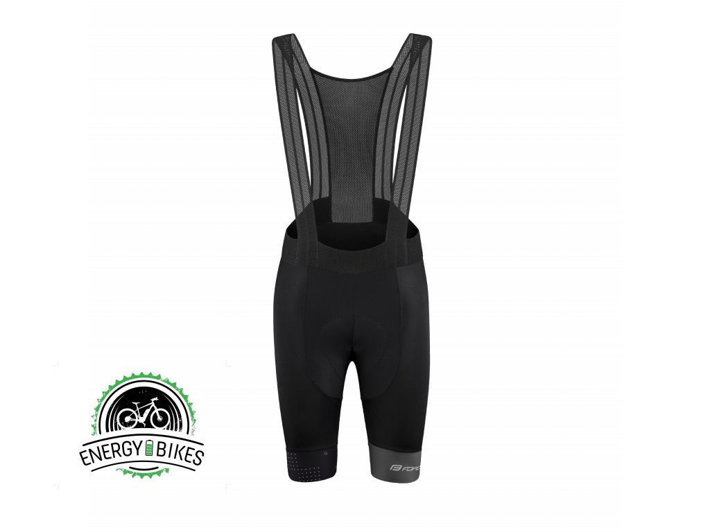 Pánske kraťasy FORCE GAME s trakmi a vložkou, čierno-šedé (Veľkosť S, farba Čierna)