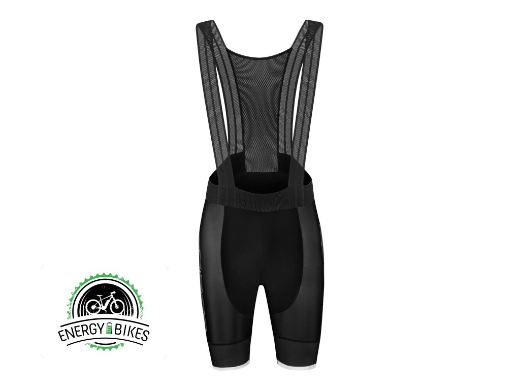 Pánske kraťasy FORCE SMOOTH s trakmi a vložkou, čierno-biele (farba Čierna, Veľkosť S)