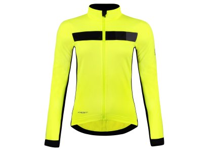 bunda F FROST LADY softshell zimní, fluo-černá S (Veľkosť S)