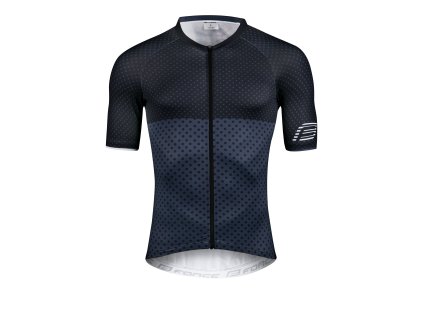 dres FORCE POINTS krátky rukáv, čierno-modrý (Veľkosť M, farba Modrá)