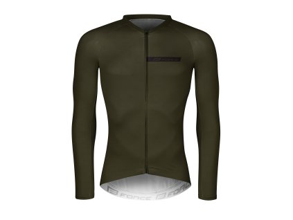 Pánsky dres FORCE CHARM dlhý rukáv, army (Veľkosť 3XL, farba Zelená)