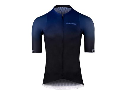 dres FORCE SMOOTH krátký rukáv, modro-černý M (Veľkosť M, farba Modrá)