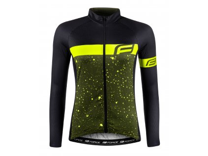 Dámsky dres FORCE SPRAY LADY dlhý rukáv, army-fluo (Veľkosť L, farba Fluo)