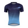 FORCE - Dres MTB ANGLE s krátkymi rukávmi modrý