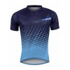 FORCE - Dres MTB ANGLE s krátkymi rukávmi modrý