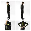 Pánska bunda F FROST softshell zimná, čierno-fluo