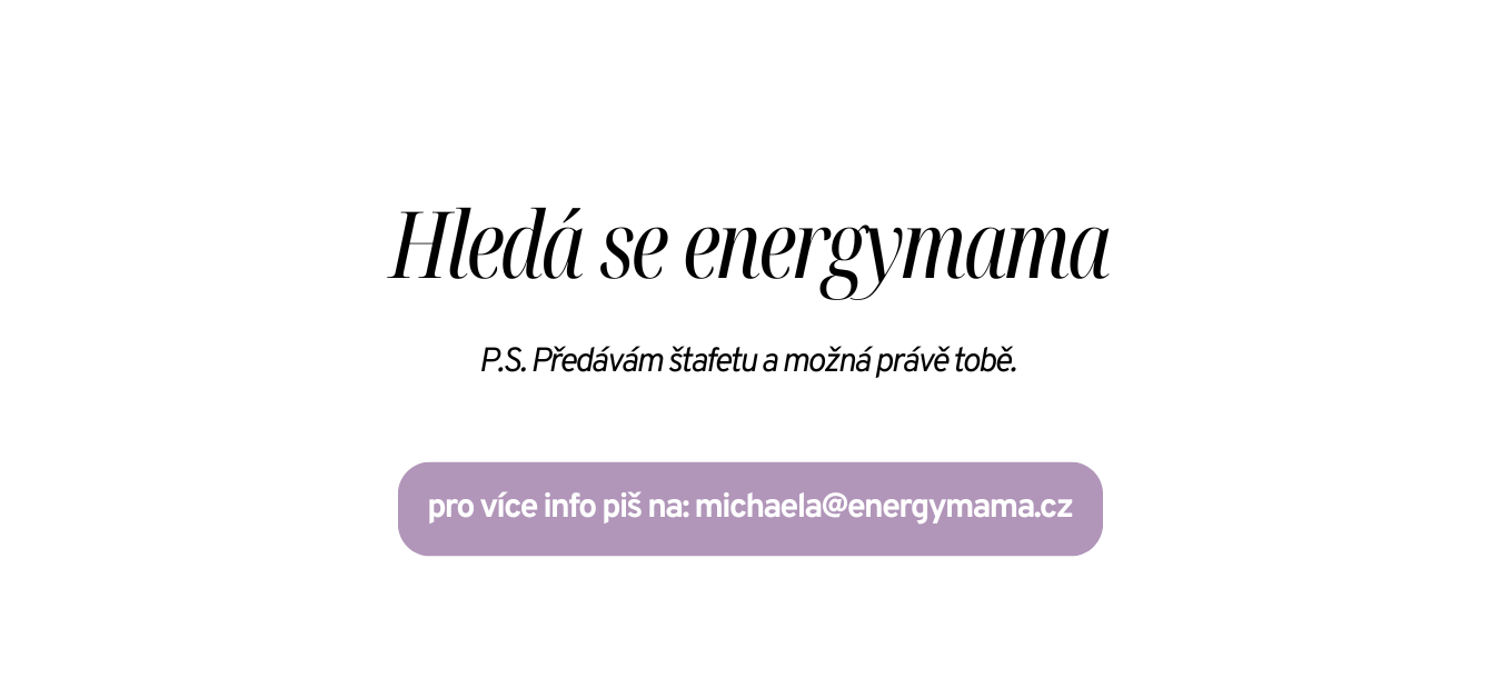Hledá se energymama
