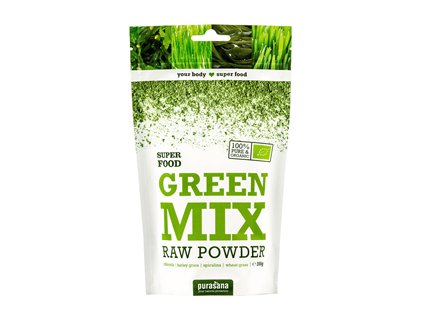 878 green mix powder bio 200g smes zelenych antioxidantu