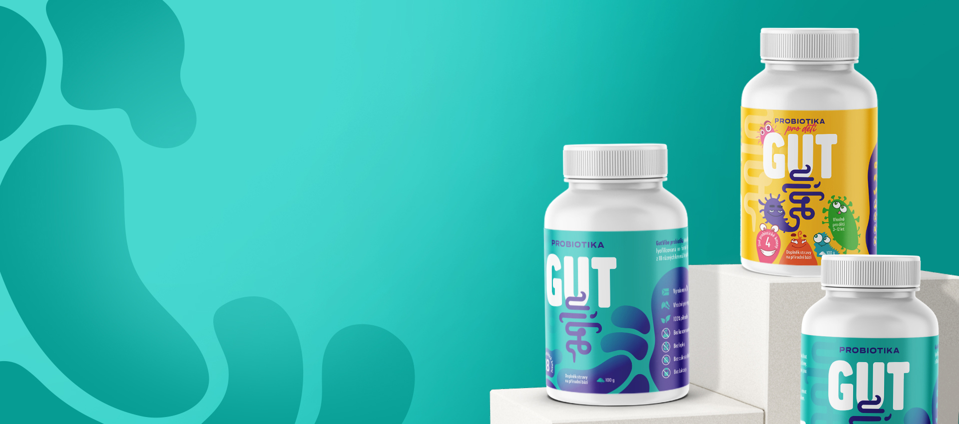 GutVibe probiotika představují revoluční spojení probiotik a prebiotik, známé jako synbiotika, které vzájemně podporují prospěšnou mikrobiotu střev.