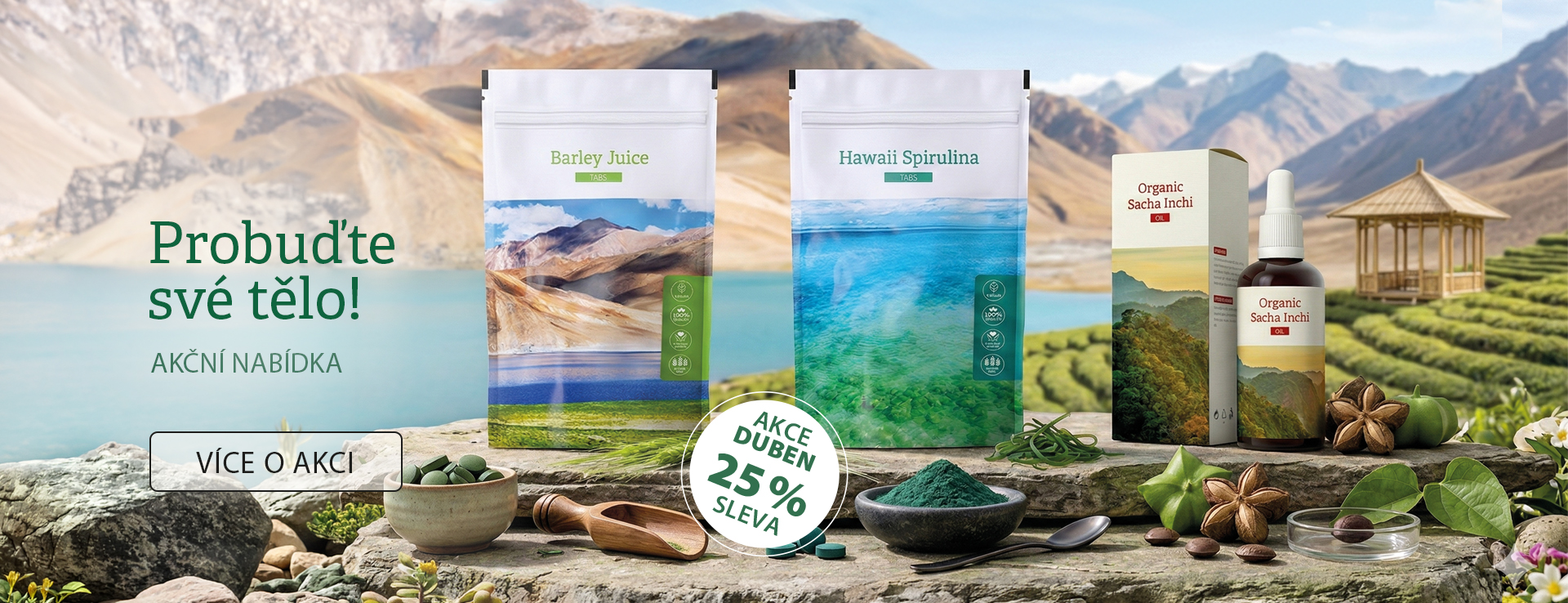 2set zelených potravin