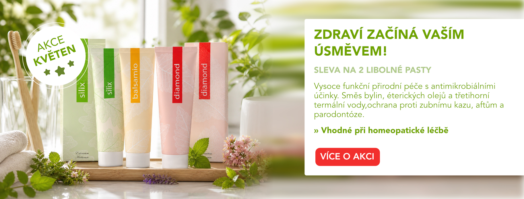 Zubní pasty silix diamond balsamio