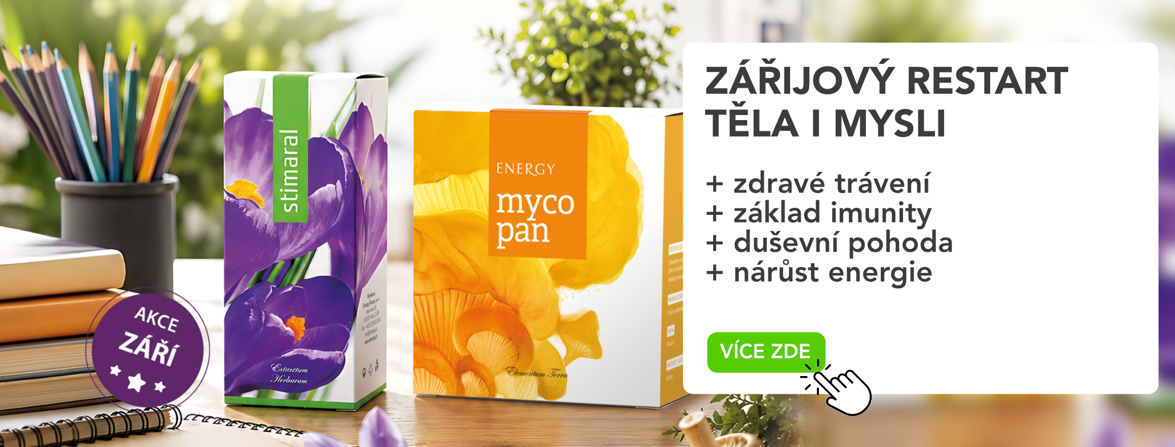 Stimaral, mycopan, zářijový restart těla i mysli