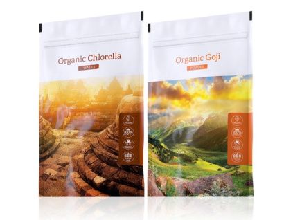 organic chlorella powder goji