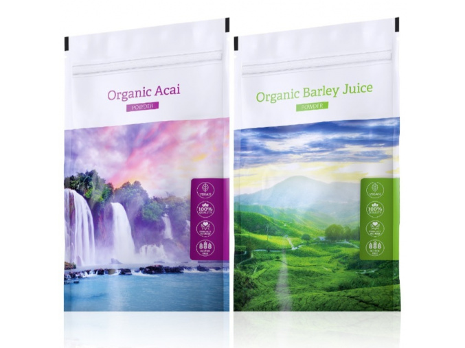 Organic Acai powder a Barley juice powder od Energy