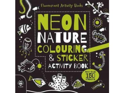 1500 neon nature colouring and sticker activity book