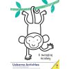 monkey little first colouring page 001