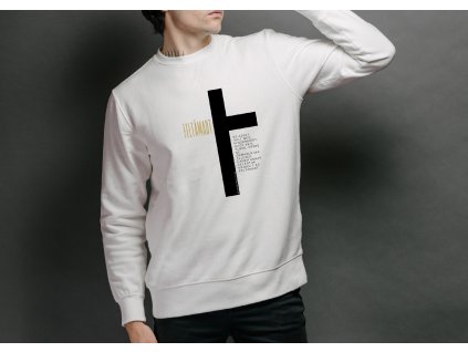 FELTÁMADT fehér pulóver