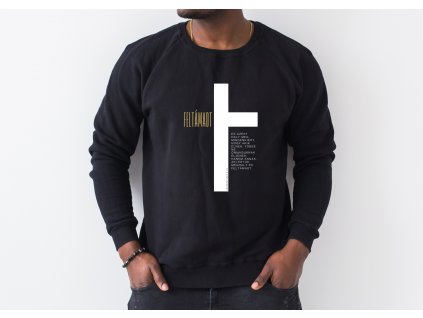 FELTÁMADT fekete pulóver