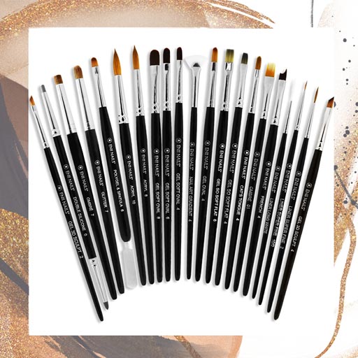 Štětce na nehtovou modeláž a nail art