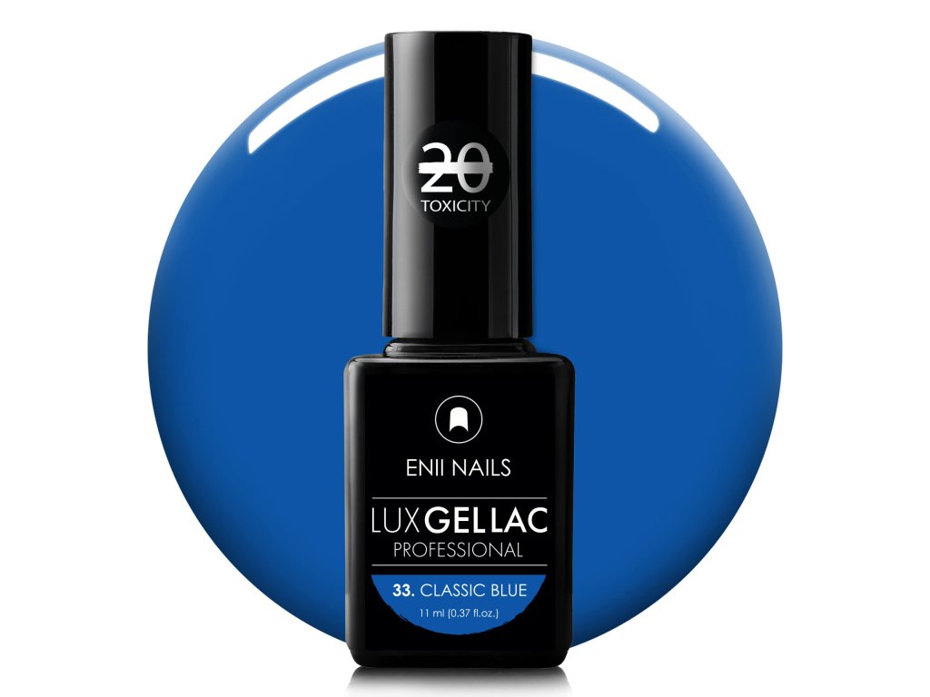 Modrý gel lak LUX GEL LAC 33