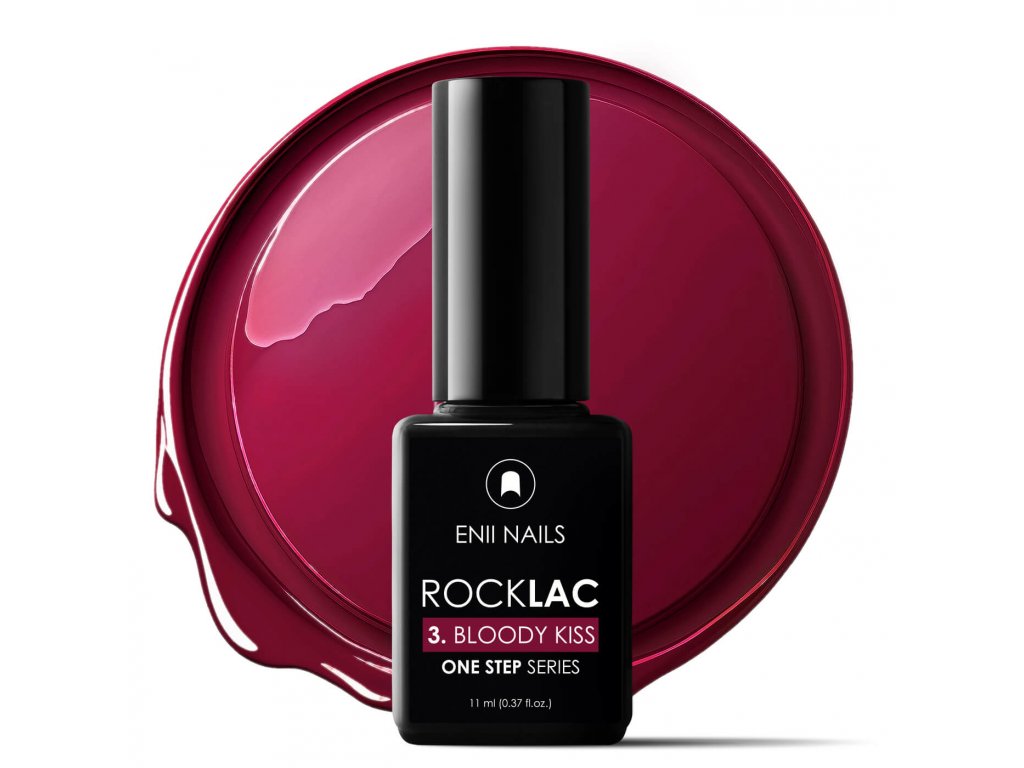Rudě červený gel lak Rocklac 3