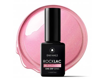 Růžový glitrový Rocklac 127 Pink Diamond 11ml