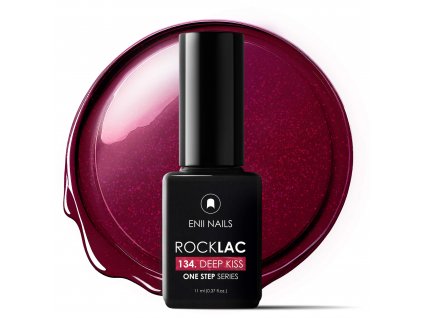 Vínové červený glitrový Rocklac 134 Deep Kiss 11ml