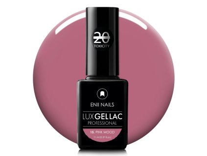 Růžový gel lak LUX GEL LAC 15